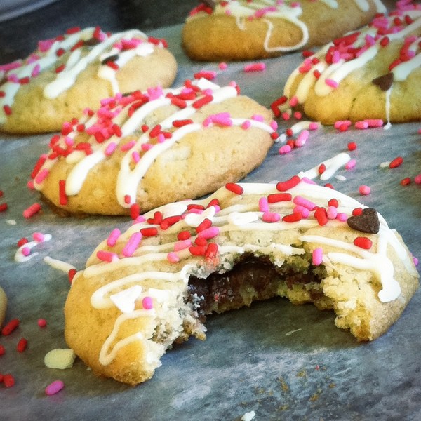 coconut nutella cookies