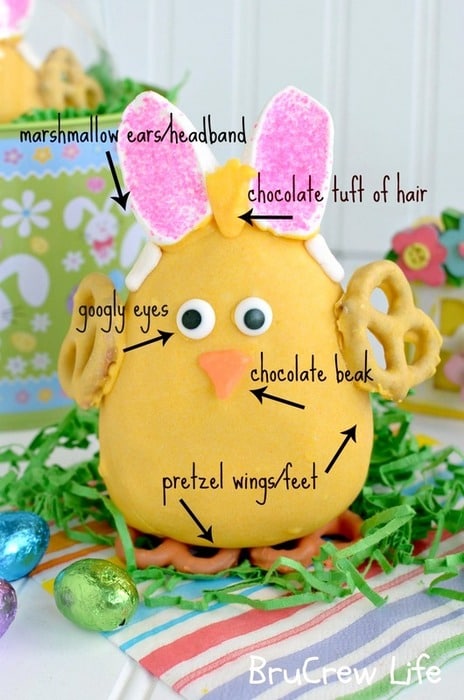 Peanut Butter Easter Chicks | Inside BruCrew Life Peanut Butter Easter Chicks, peanut butter eggs