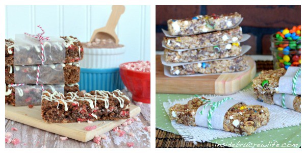 granola bar collage