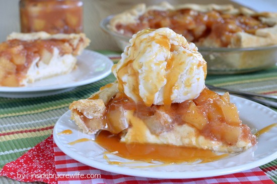 Cheesecake Apple Pie - cheesecake topped with a homemade apple pie in #pillsbury pie crust 