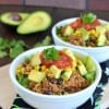 Beef Taco Quinoa Salad Bowls title 2