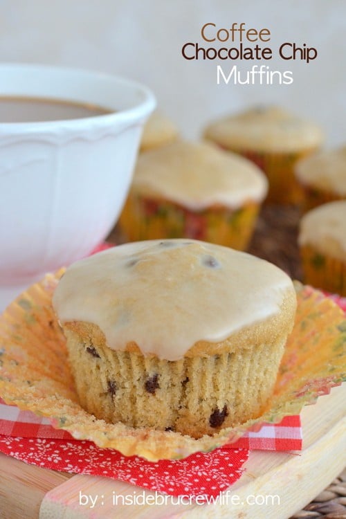 Coffee Chocolate Chip Muffins - coffee and chocolate join forces for a breakfast that will get you going