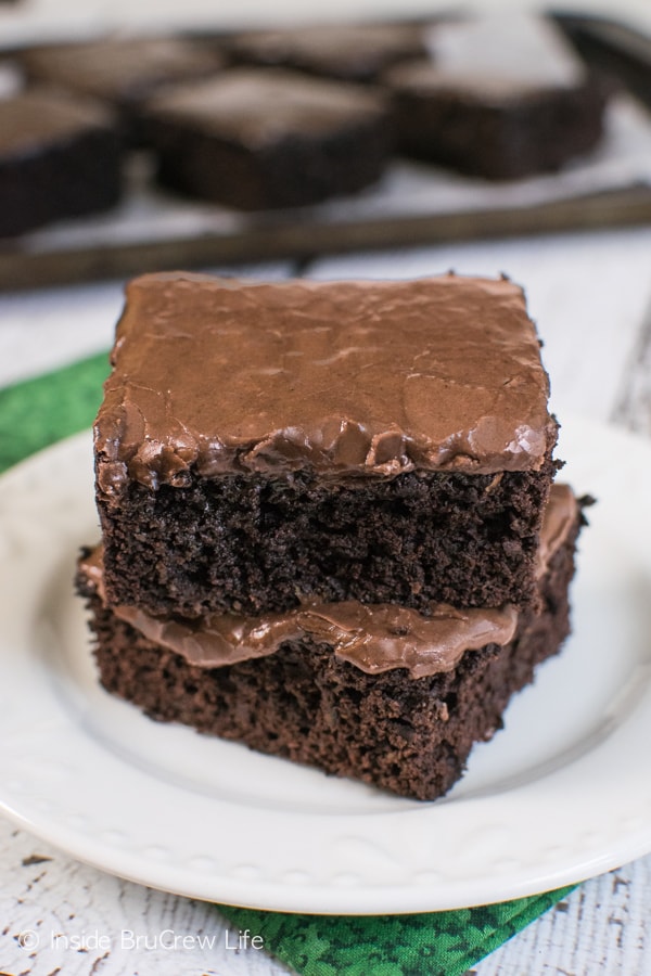 Frosted Zucchini Brownies
