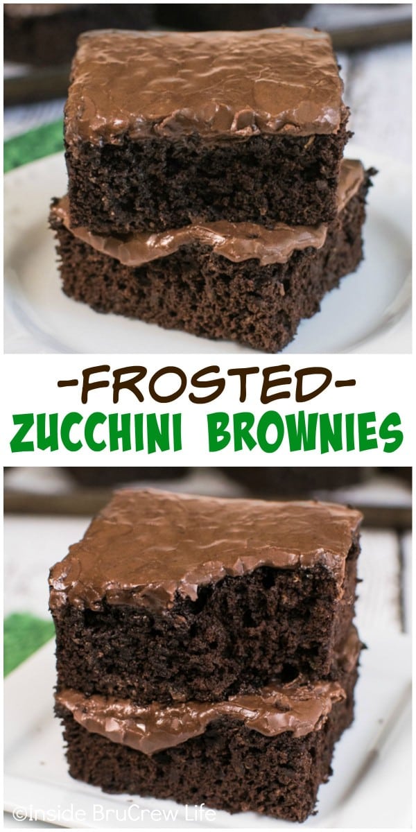 Frosted Zucchini Brownies Inside BruCrew Life Bloglovin’