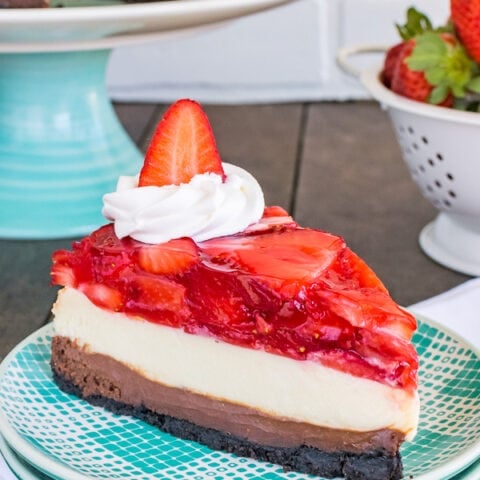 Strawberry Chocolate Cheesecake