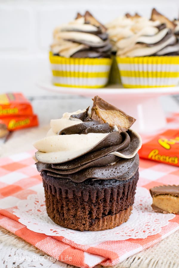 Reese S Chocolate Peanut Butter Cupcakes