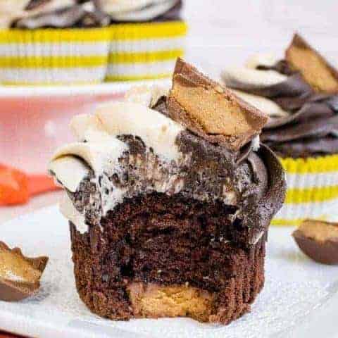 Reese's Chocolate Peanut Butter Cupcakes