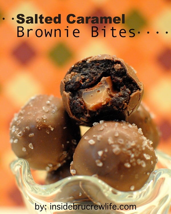 Salted Caramel Brownie Bites title 1-2