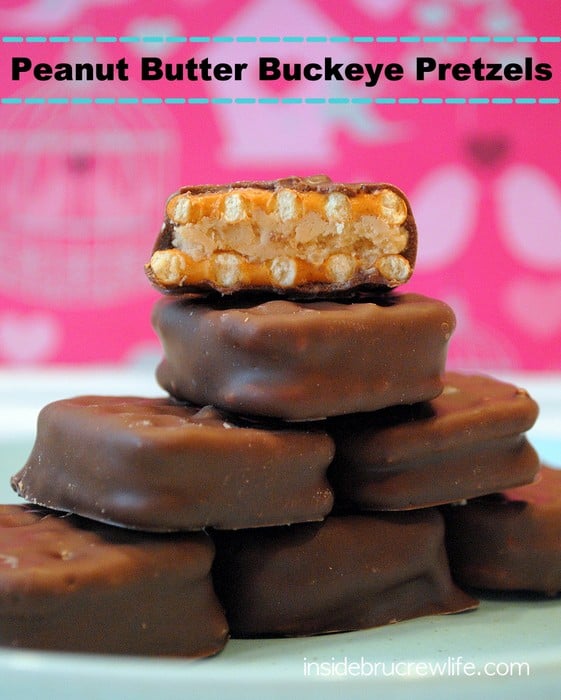 Peanut Butter Buckeye Pretzels