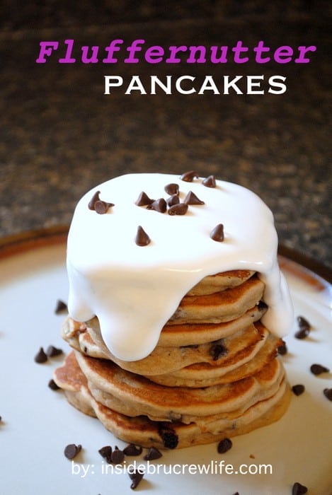 Fluffernutter Pancakes