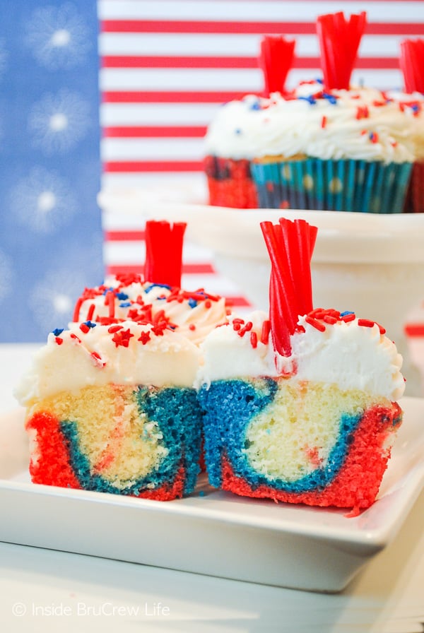 Firecracker Cupcakes