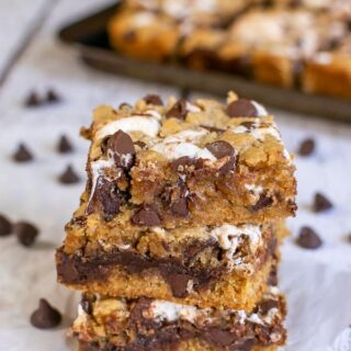 Peanut Butter S'mores Blondies