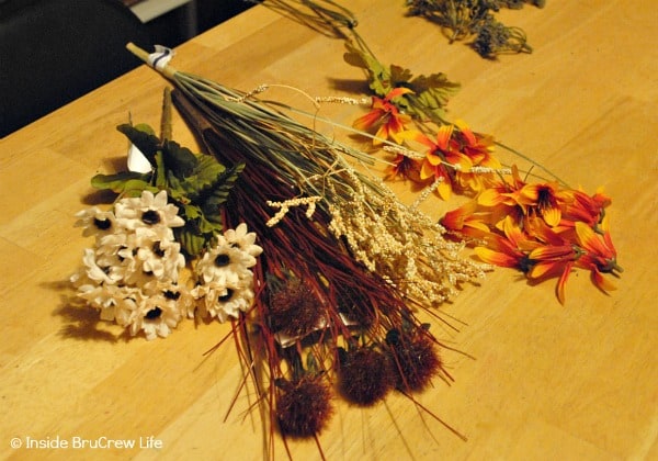 Silk Flowers for an Easy DIY Fall Wreath