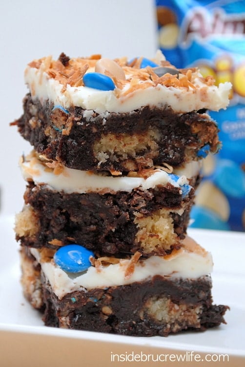 Almond Joy Brownies - these brownies will satisfy the candy bar and brownie craving in a hurry