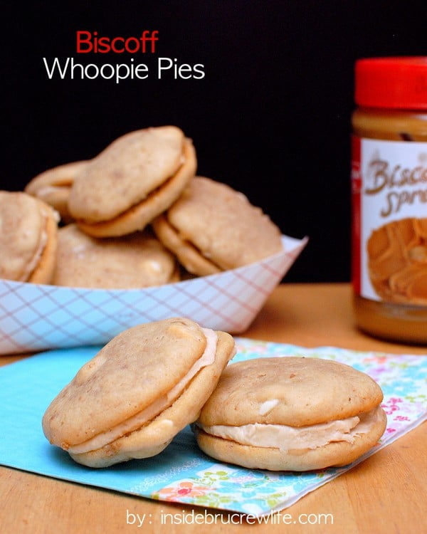 Biscoff Whoopie Pies - Biscoff cookies filled with Biscoff butter cream 