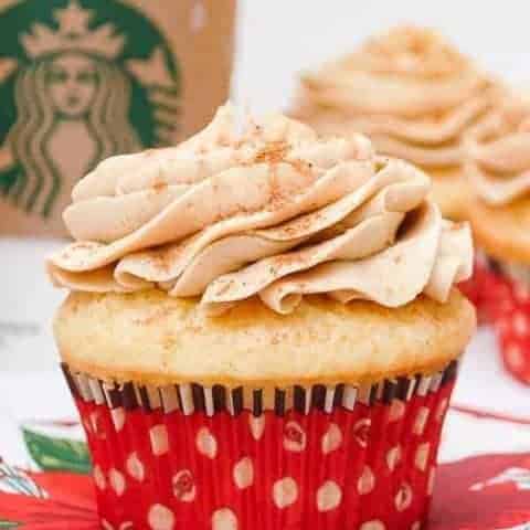 Eggnog Latte Cupcakes