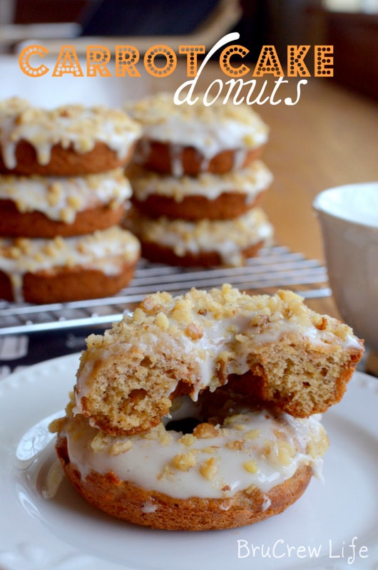 homemade carrot cake donuts