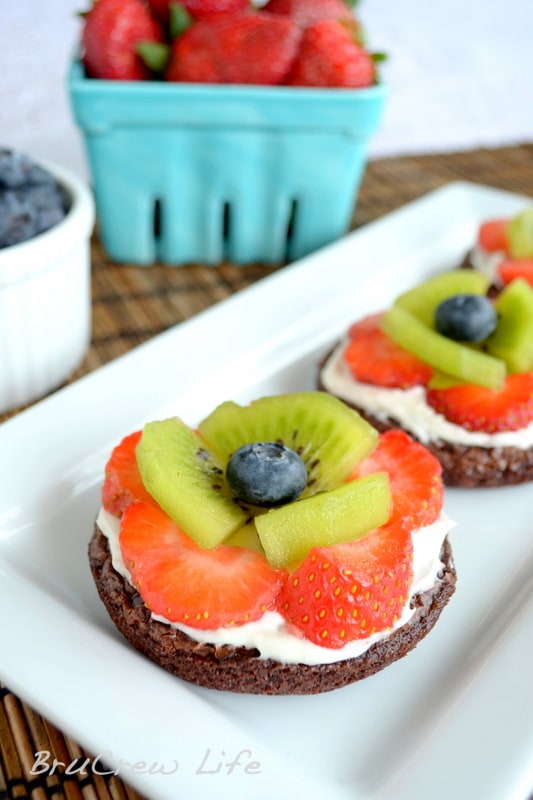 Brownie Fruit Pizzas