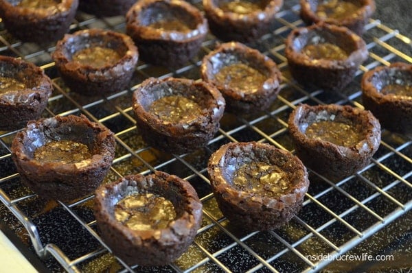 milky way brownie cups - bites