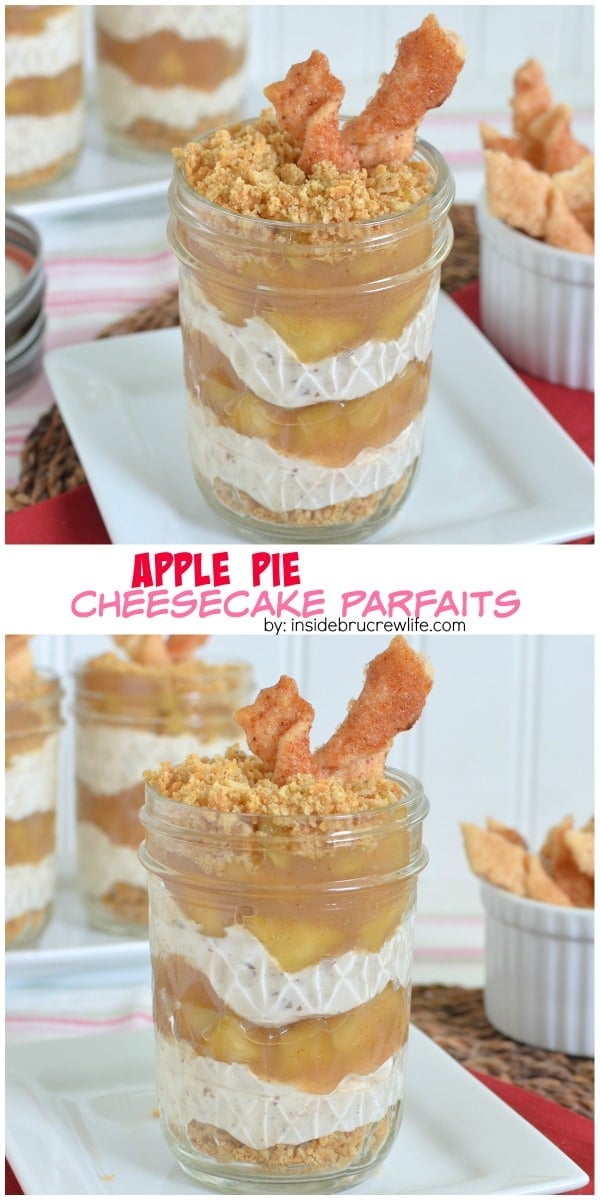 Apple Pie Cheesecake Parfaits