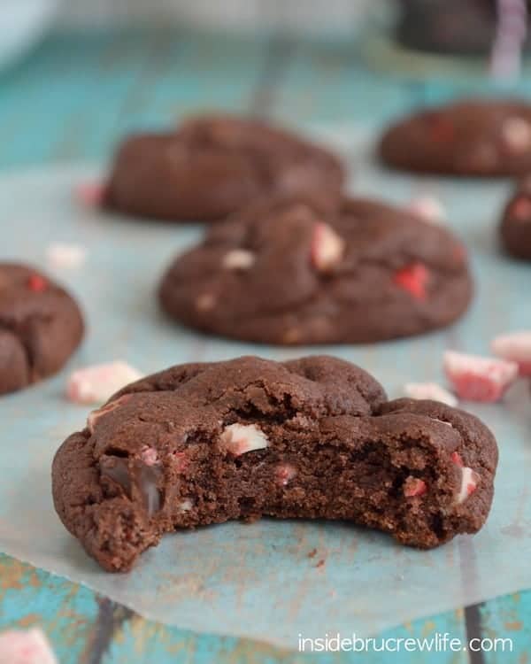 Peppermint Mocha Pudding Cookies 