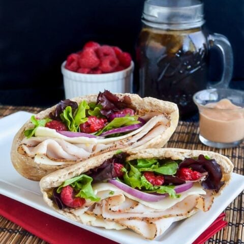 Raspberry Chipotle Turkey Pita