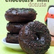 Chocolate Mint Donuts