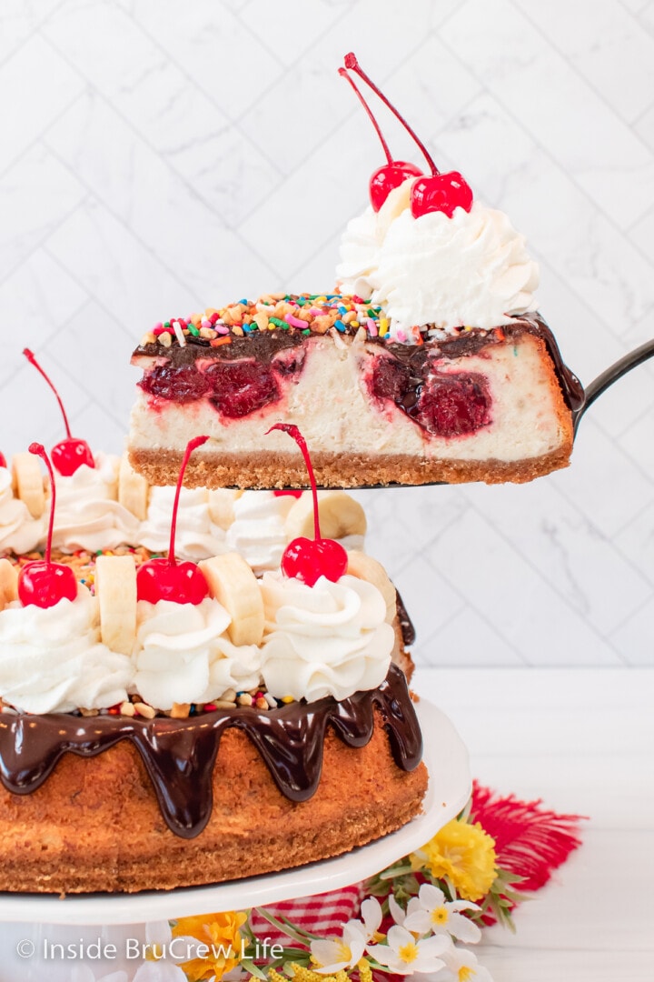 Banana Split Cheesecake - Inside BruCrew Life