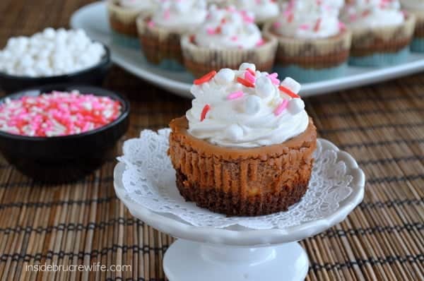 Hot Chocolate Cheesecakes 