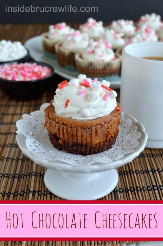 Hot Chocolate Cheesecakes