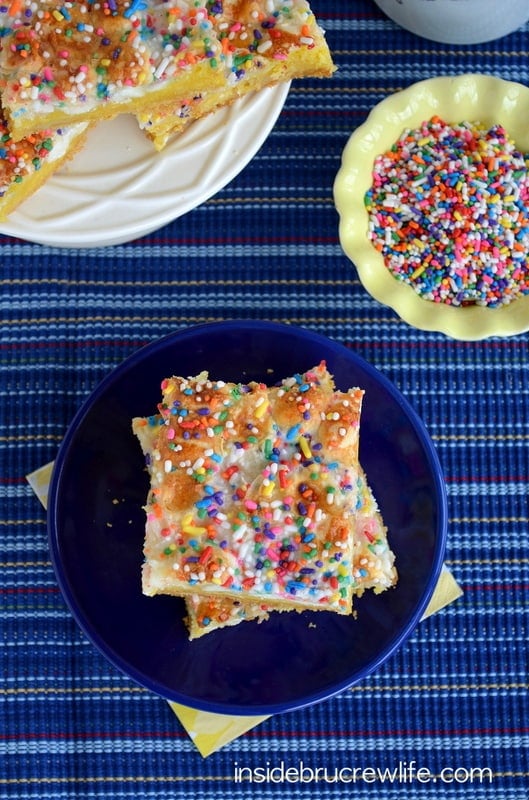 lemon magic cake bars