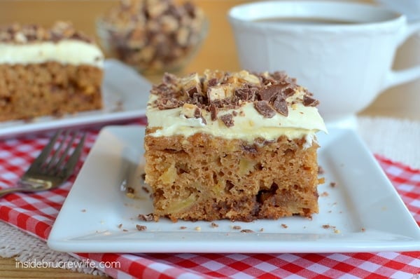 Apple Snickers Cake