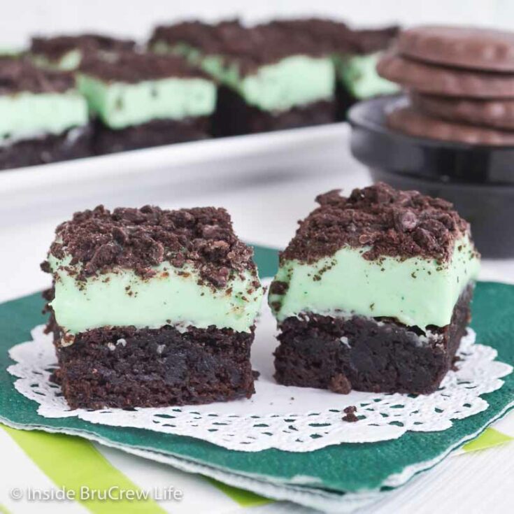 Thin Mint Brownies Recipe Inside BruCrew Life