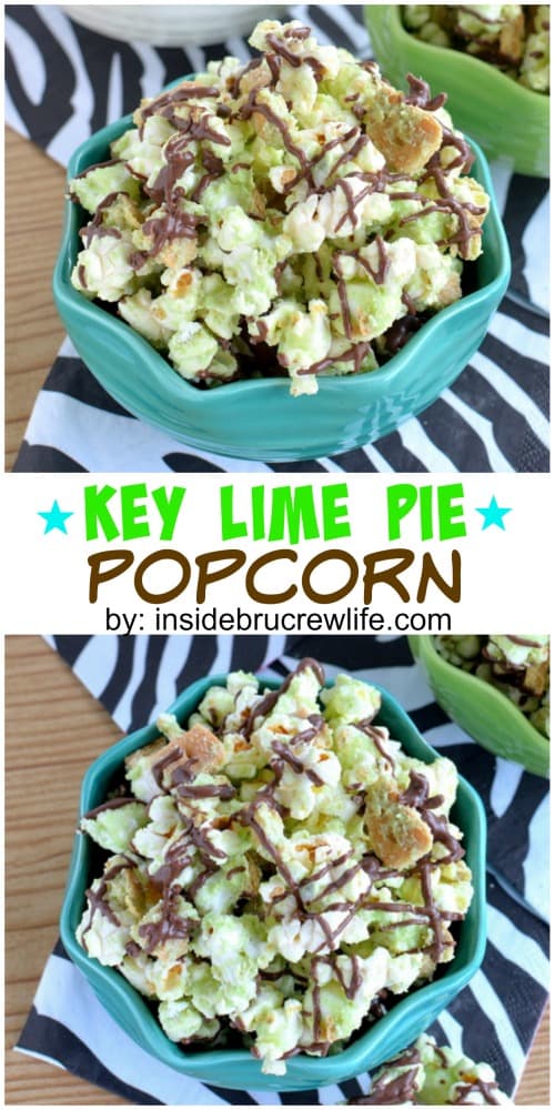 This tropical twist to chocolate covered popcorn is a fun treat to enjoy any night.