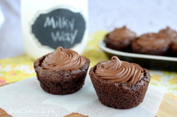 Milky Way Brownie Cups 