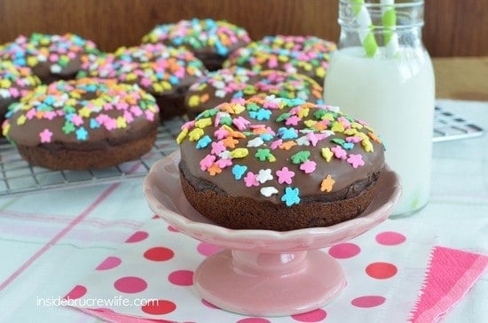 Triple Chocolate Donuts, baked donuts