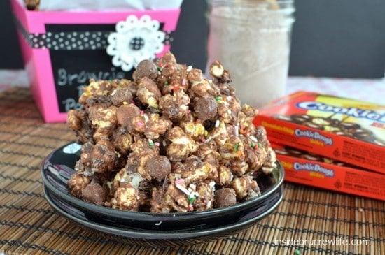 Brownie Batter Cookie Dough Popcorn