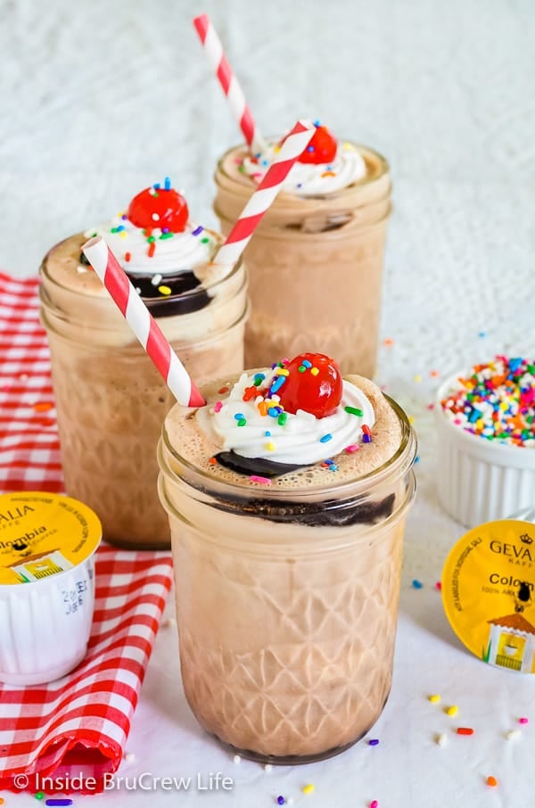 Caramel Coffee Milkshakes Recipe - Shugary Sweets