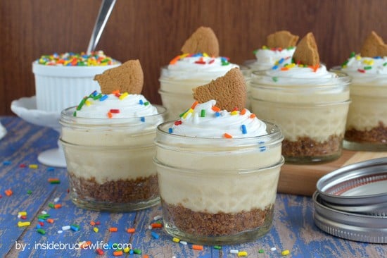 No Bake Peach Cheesecake Cups