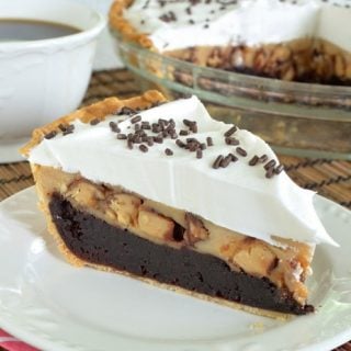 Peanut Butter Snickers Cheesecake Brownie Pie