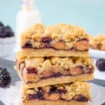 Easy Peanut Butter & Jelly Crumb Bars