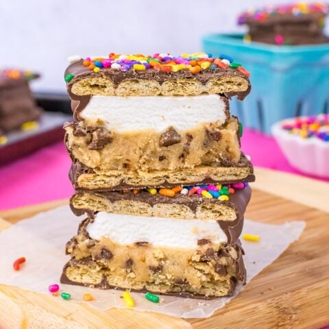 No Bake Cookie Dough S’mores