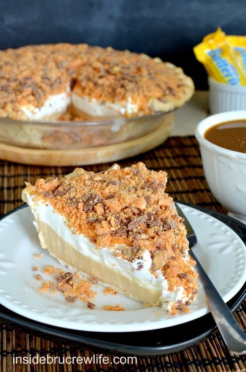 Peanut Butter Butterfinger Pie 