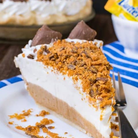 Peanut Butter Butterfinger Pie