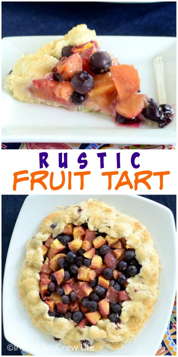 Fresh fruit and a homemade pie crust makes this fruit tart an amazing dessert!