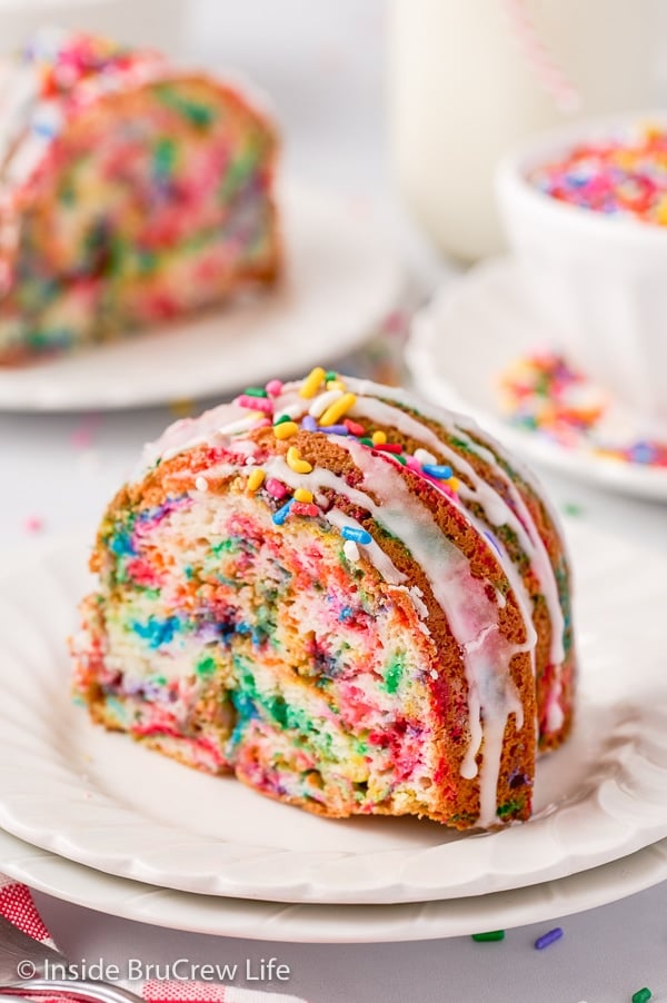 Confetti Mini Bundt Cakes