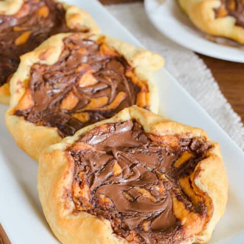 Pumpkin Nutella Cheesecake Danish