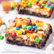 Caramel Marshmallow M&M Brownies