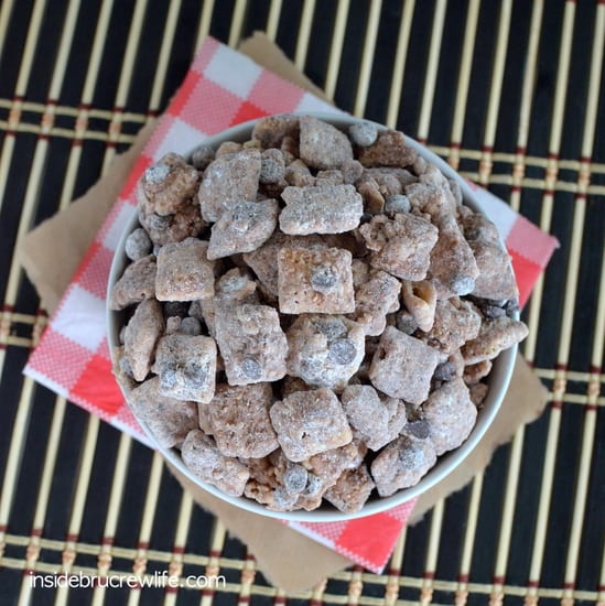 Chocolate Chip Cookie Muddy Buddies - chocolate chip cookie coated chex mix makes this so irresistible   www.insidebrucrewlife.com
