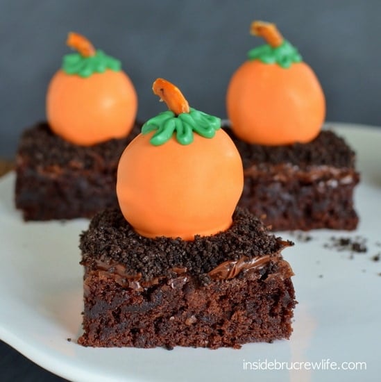 These peanut butter pumpkins are an easy fall treat to share at parties.